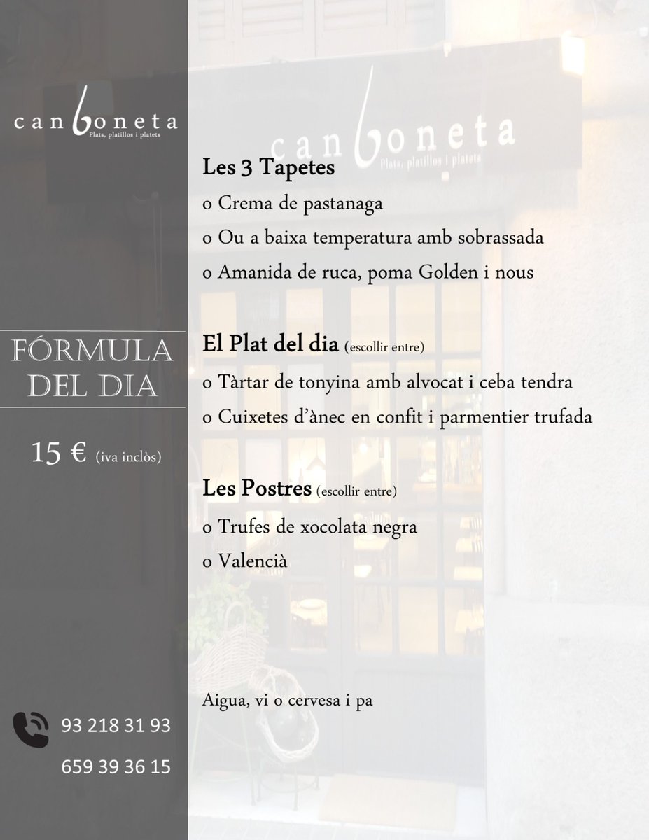 La Fórmula del dimarts!!!
Sant tornem-hi!!!
Salut!!!