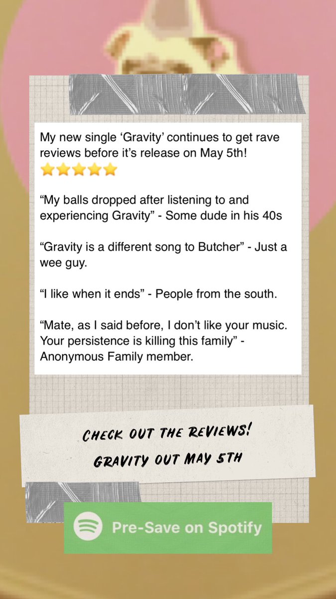 My upcoming single Gravity continues to get rave reviews! Check em out and make sure you pre-save on Spotify:

distrokid.com/hyperfollow/gl…