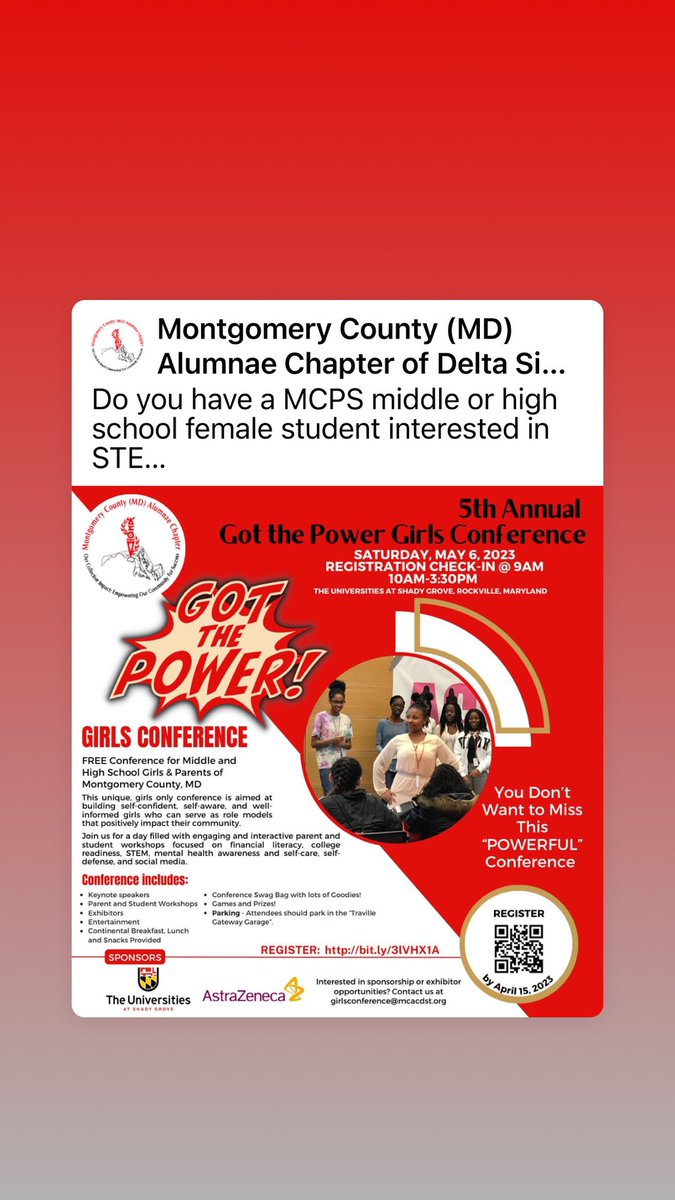 BNeamo's tweet photo. Got the Power Girls Conference
#mcacdst https://t.co/0mh7XX94qS