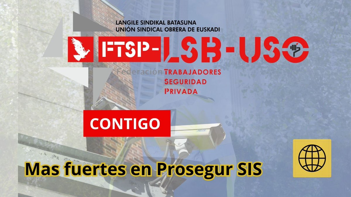 LSB_USOEuskadi's tweet photo. 🗳️Seguimos creciendo en #SeguridadPrivada tras el apoyo masivo a👉 nuestro #Sindicato LSB-#USOSinDuda 👌en las elecciones sindicales en Prosegur SIS en #Bizkaia 
😊Mila Esker lankideok!!
👏👏Zorionak para el equipo de nuestra Federación #FTSPUSO 
#DaElPaso
https://t.co/RaDRWYQVpw https://t.co/37rRZxmxuw