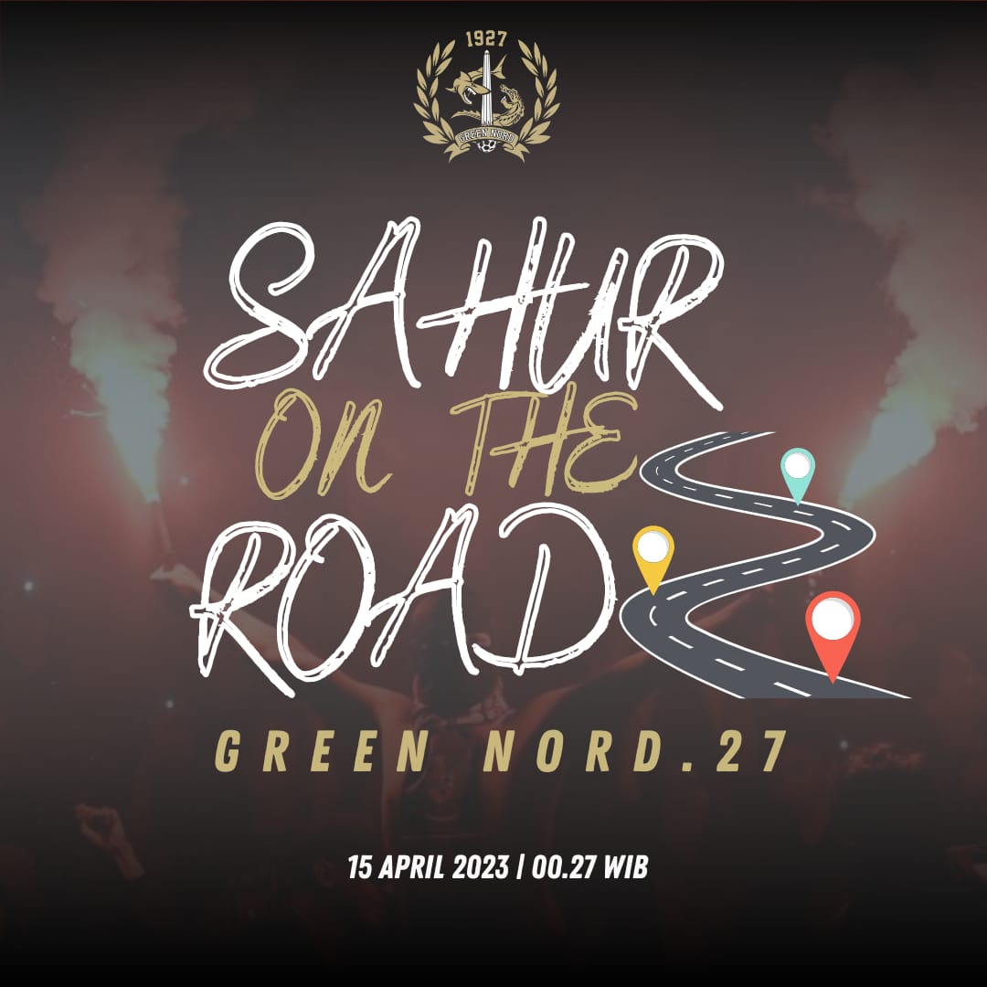 PEOPLE POWER FOR RAMADHAN
SAHUR ON THE ROAD
Agenda tahunan keluarga GREEN NORD’27 TRIBUNE.
SABTU 150423
Jam : 00.00 WIB.
Tikum : KBS 
More info : 08817955030 ( Bejo ) 
NB : 1 orang membawa 5 Nasi bungkus nasi layak makan dan tidak berkuah 
SALAM SATU NYALI !
#SOTR 
#GreenNord27