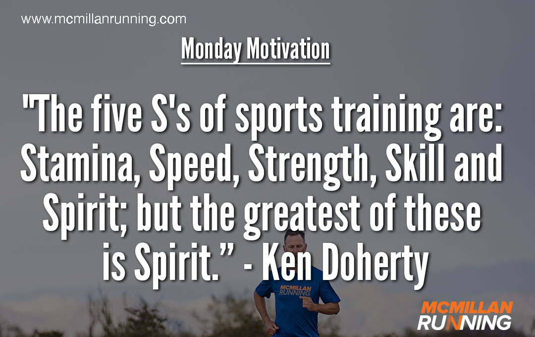 Ken Doherty Quote: “The five S's of sports training are: stamina