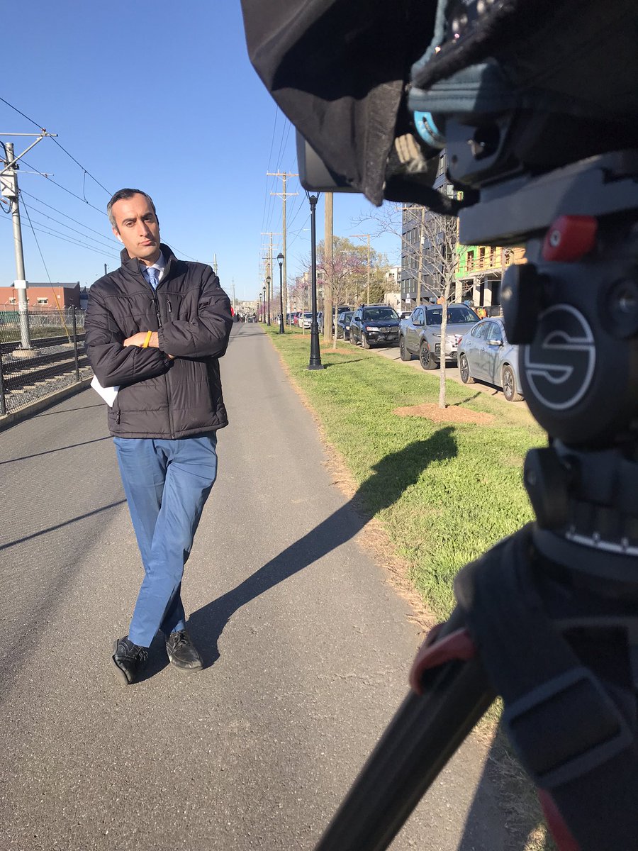 MelloWsoc's tweet photo. If the city of Charlotte were to make a statue of @JoeBrunoWSOC9 (and they most definitely will) this would likely be the pose of said statue with out a doubt! https://t.co/GzC1SRVySK