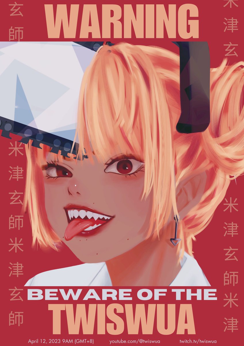 ˚‧✩ ੈ* ⸜( ˙˘˙)⸝ * ੈ✩‧˚
I'll be releasing my 3rd cover on YouTube!
The song is KICKBACK
(from #chainsawman OPENING THEME) by Kenshi Yonezu

this April 12,2023 | 9AM(GMT+8)
get notified and listen at
youtu.be/fmhgPVye7Fg

#Vtuber #PHVtuber #ENVtuber  #KICKBACK