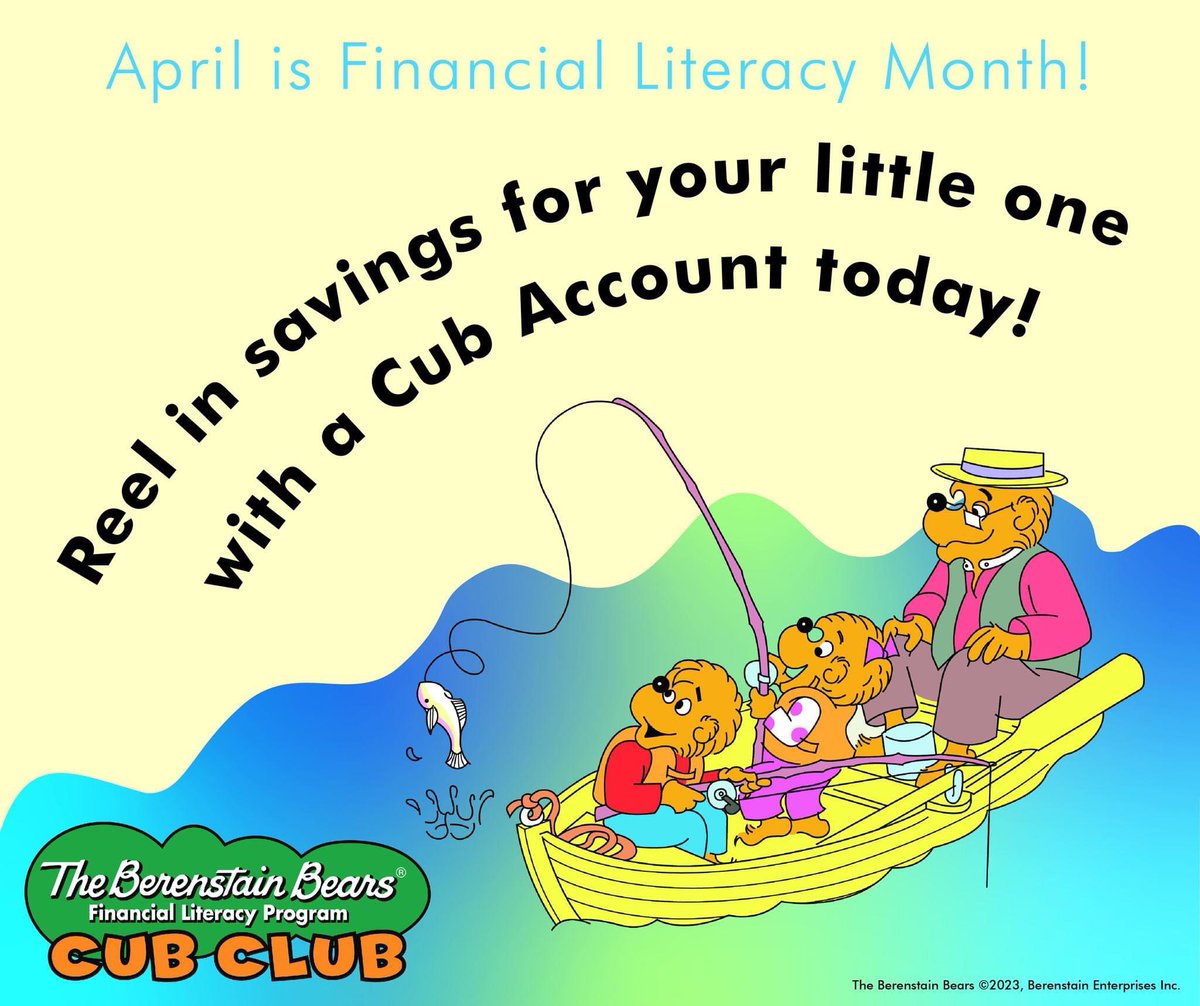 Celebrate Financial Literacy Month and join the Cub Club!  Cubclubonline.com #cudifference