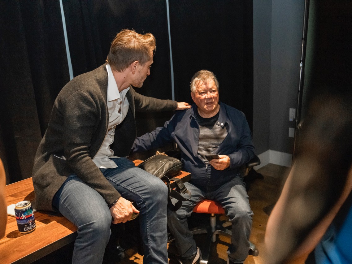 Got a chance to support my friend, @WilliamShatner, during his 'You Can Call Me Bill' talk at SXSW. I've always looked up to him, first as a young man geeking out over Star Trek and now as a thought leader. #WilliamShatner #YouCanCallMeBill #StarTrek