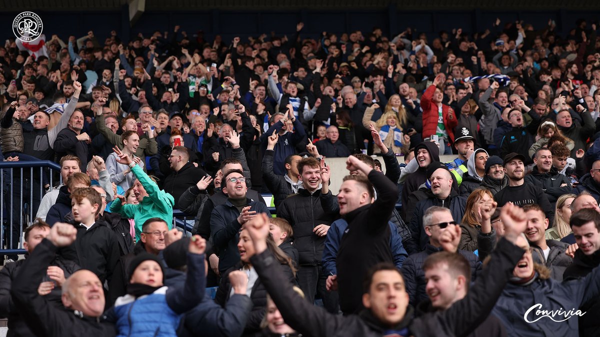 QPR's tweet photo. 🔊 Making all the noise.

The Rangers boys (and girls) 👏

#QPR | #WBAQPR https://t.co/eTskQzh3i3