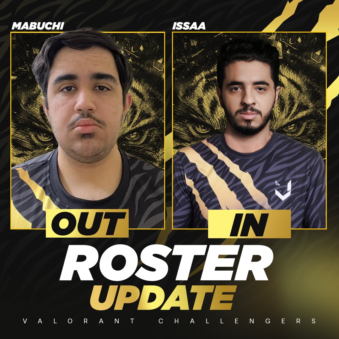 Today we bid farewell to @soloMabuchi . Thanks for everything! Excited to welcome <a href="/issaa_csgo/">ISSAA 🇵🇸</a>  to the team. Here's to new beginnings and continued success! 
#farewell #welcome <a href="/valesports_ar/">VALORANT Esports Arabia</a>.