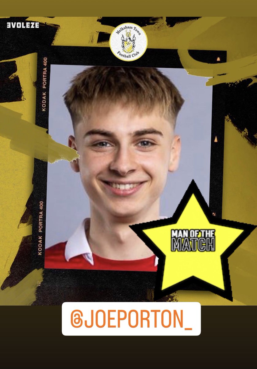 MELKSHAMTOWNFC's tweet image. Todays Man of the Match was Joe Porton