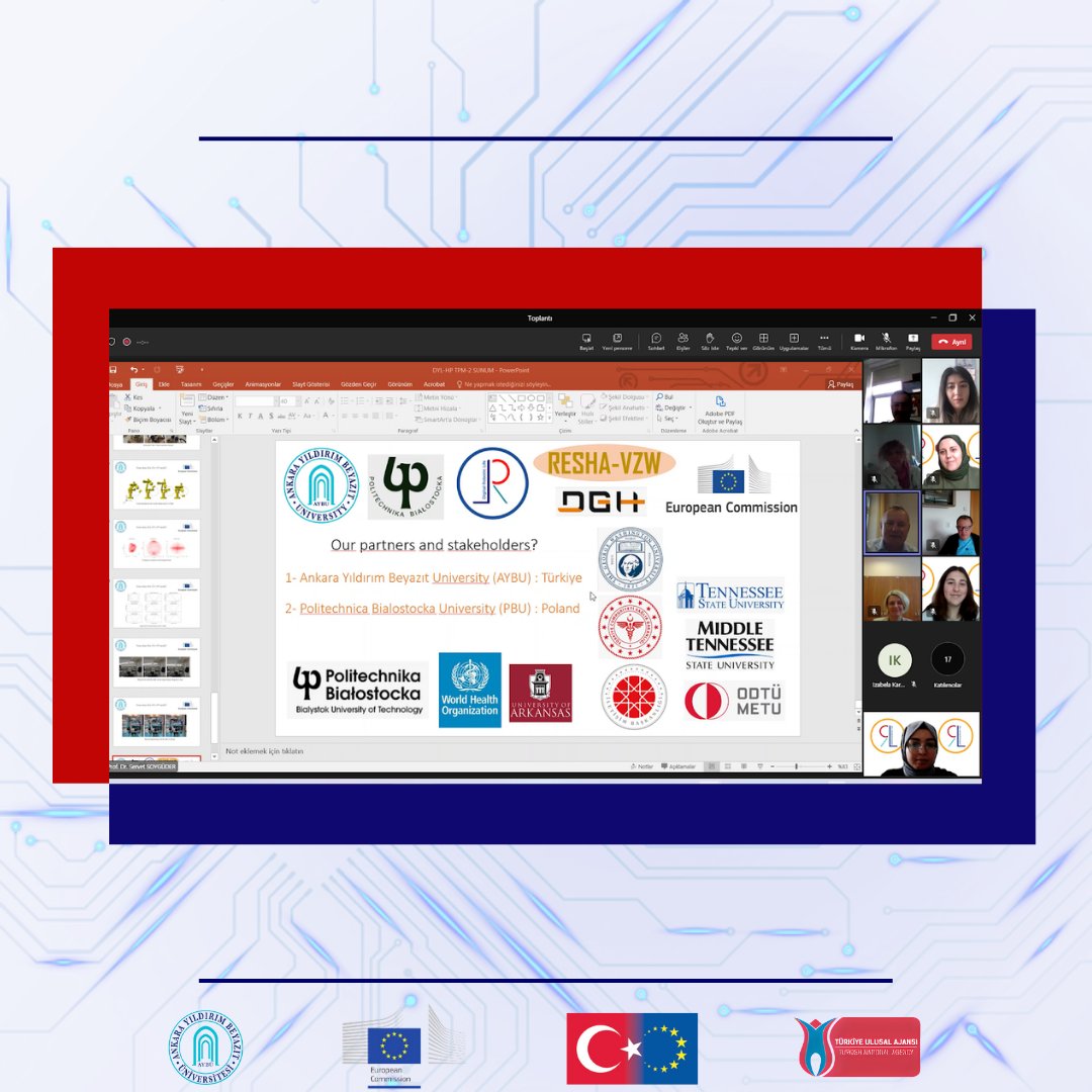 DigitalHealthPl's tweet photo. Prof.Dr.Servet Soygüder gave a Digital Youth Life Health Platform workshop at the Transnational Project Meeting-2 on 13.03.2023. It was held online with our participants from abroad. https://t.co/y3Ukfl9kHW