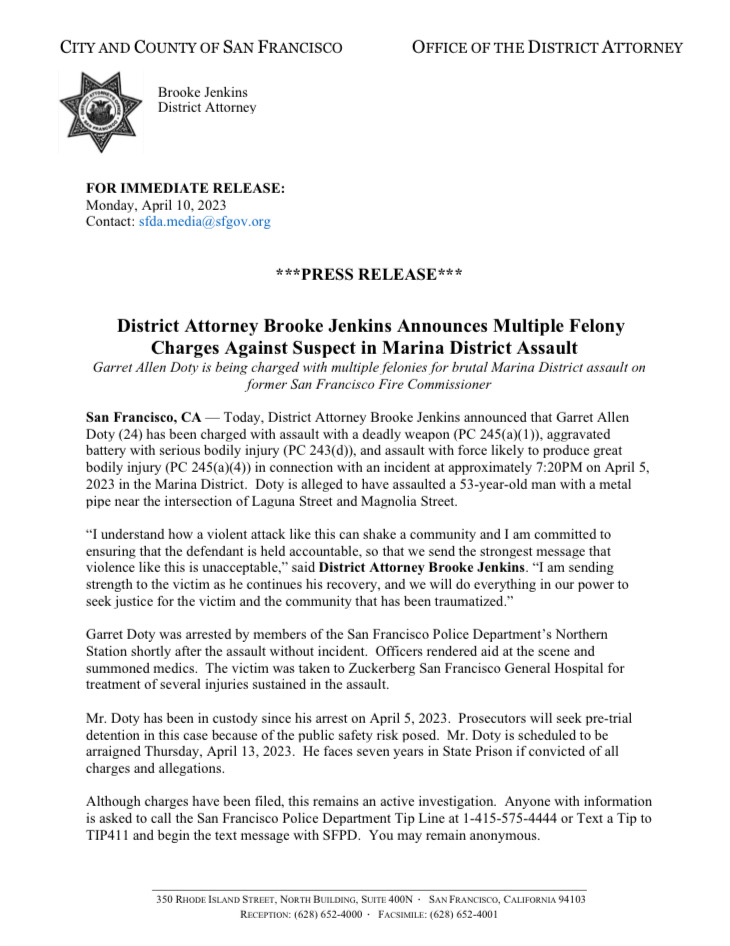 SF DISTRICT ATTORNEY on Twitter "1/ Today, District Attorney Brooke