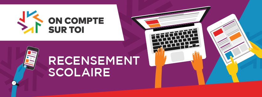 Pour mieux répondre aux besoins des élèves, il nous faut bien les connaître.  Aidez-nous à créer un milieu d’apprentissage et de travail plus équitable et inclusif!
Vérifiez votre boîte courriel!  Vous y trouverez votre lien unique du recensement scolaire 2022-2023.