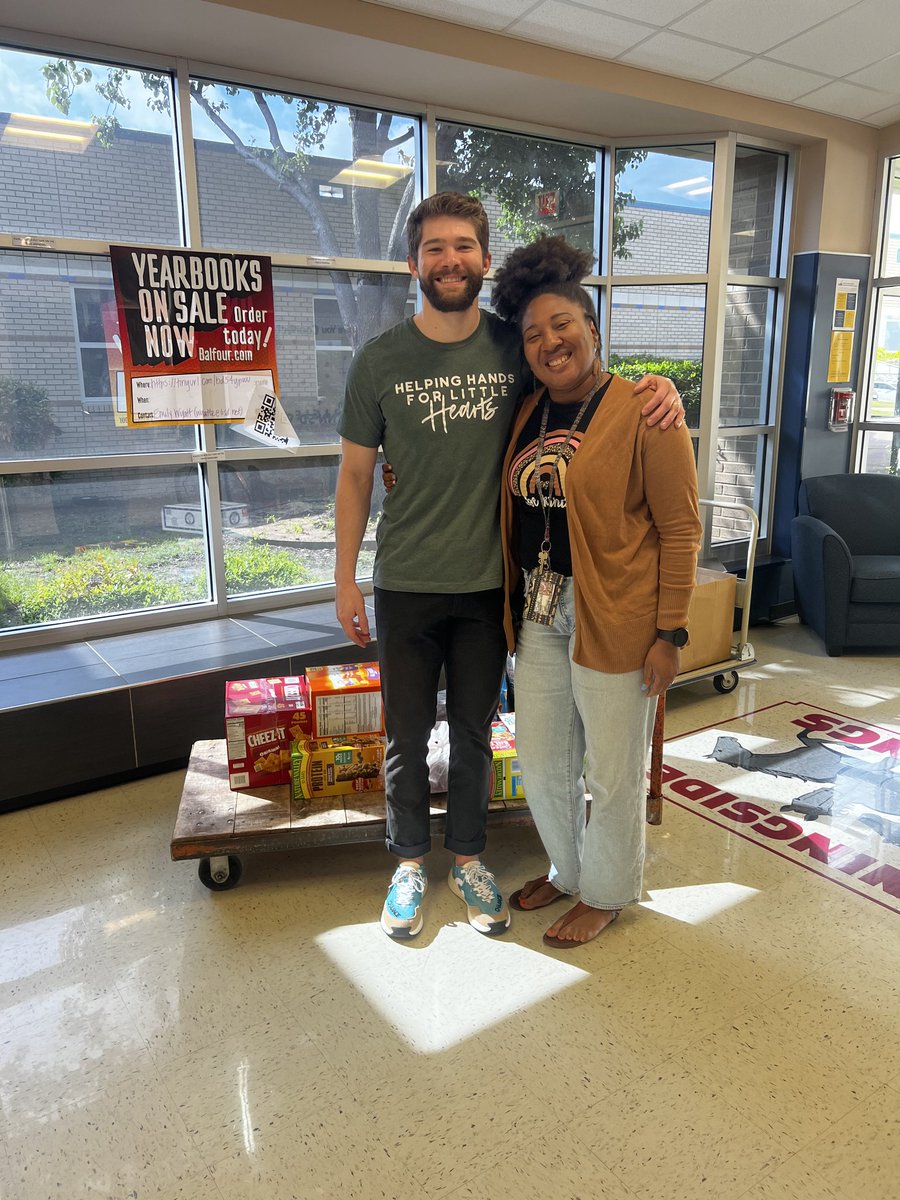 Shout out to Jordan with <a href="/hhflh/">helpinghandsforlittlehearts</a> for bringing the most anticipated delivery of the month! We appreciate you guys so much! ❤️  #MorningsideCounselor