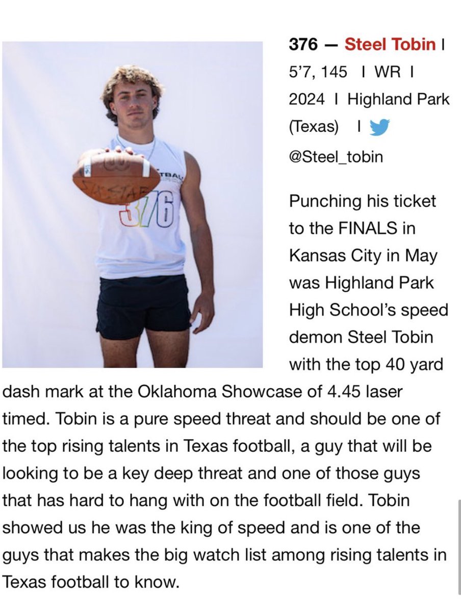 steel tobin (@steel_tobin) on Twitter photo Thanks for the write up <a href="/6starfootballOK/">Six Star Football | OKLAHOMA</a> I extremely appreciate it! <a href="/CoachCStringer/">Colin Stringer</a> <a href="/cory_coach/">Coach Cory</a> <a href="/CoachEmmett/">Emmett Jones</a> <a href="/CoachVenables/">Brent Venables</a> <a href="/dctf/">Dave Campbell's — TexasFootball.com</a> <a href="/CoachFlemWR/">RJ Fleming</a> <a href="/CoachDLett/">Derrick Lett</a> <a href="/COACHJUICE_/">Justin Johnson</a> <a href="/CoachMcMenamin/">John McMenamin</a> <a href="/kasey_dunn/">Kasey Dunn</a> <a href="/CoachMXKelly/">Malcolm Kelly</a> <a href="/Coach_Thrash/">Steven Thrash</a> @BrandonDrumm247 <a href="/DannyWest247/">Danny West</a> @Ville_McGee Thanks for the write up <a href="/6starfootballOK/">Six Star Football | OKLAHOMA</a> I extremely appreciate it! <a href="/CoachCStringer/">Colin Stringer</a> <a href="/cory_coach/">Coach Cory</a> <a href="/CoachEmmett/">Emmett Jones</a> <a href="/CoachVenables/">Brent Venables</a> <a href="/dctf/">Dave Campbell's — TexasFootball.com</a> <a href="/CoachFlemWR/">RJ Fleming</a> <a href="/CoachDLett/">Derrick Lett</a> <a href="/COACHJUICE_/">Justin Johnson</a> <a href="/CoachMcMenamin/">John McMenamin</a> <a href="/kasey_dunn/">Kasey Dunn</a> <a href="/CoachMXKelly/">Malcolm Kelly</a> <a href="/Coach_Thrash/">Steven Thrash</a> @BrandonDrumm247 <a href="/DannyWest247/">Danny West</a> @Ville_McGee