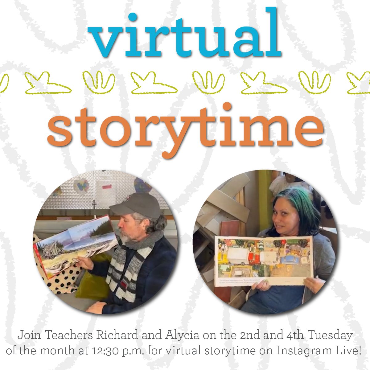 greentrike_org's tweet photo. Join Sparkle Teacher Alycia for a #VirtualStorytime on the Children's Museum of #Tacoma's Instagram live tomorrow at 12:30 p.m.! 

If you miss the live recording, you can watch storytimes at any time on the reels page of the @cmtacoma Instagram page. 

#Greentrike https://t.co/3f8gkjQvak
