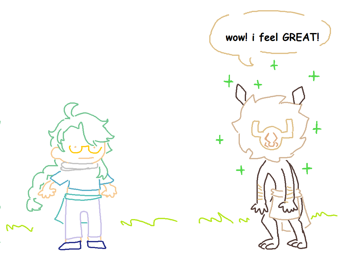 badgenshincomic's tweet photo. lore accurate baizhu kit https://t.co/ddp1c9HARM