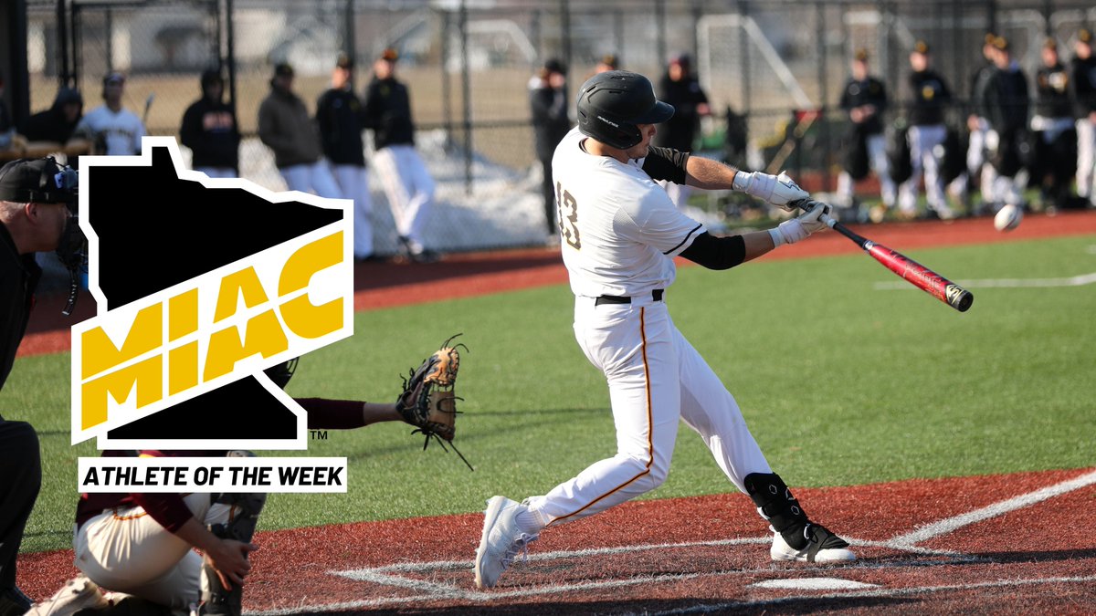 .<a href="/GustieBaseball/">Gustavus Baseball</a> Bryce Novak named MIAC Player of the Week #GoGusties

Release: athletics.blog.gustavus.edu/2023/04/10/nov…