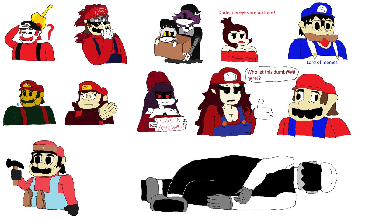 SMRO131's tweet photo. Random doddle(because I was bored)#marioexe #marioexeoc #REDMARIO #SaviourM #SMG4 #murderdrones #MoraHeroine #mariomadness #notmk #fnf #fnfalt https://t.co/tAbsMr9ly7