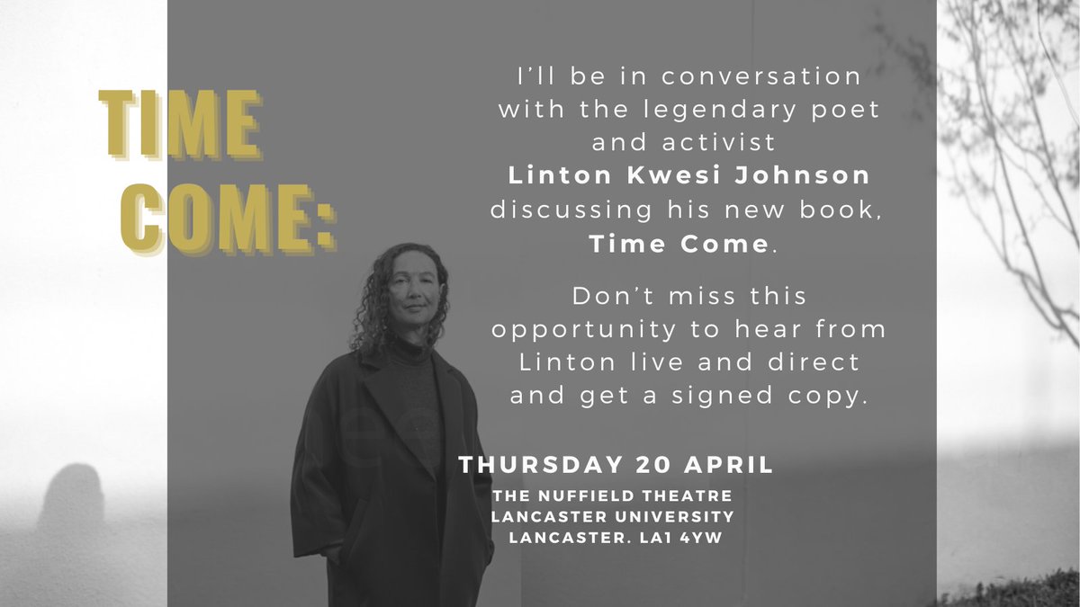 #lintonkwesijohnson #timecome Book tickets online: bit.ly/3GsgoEI