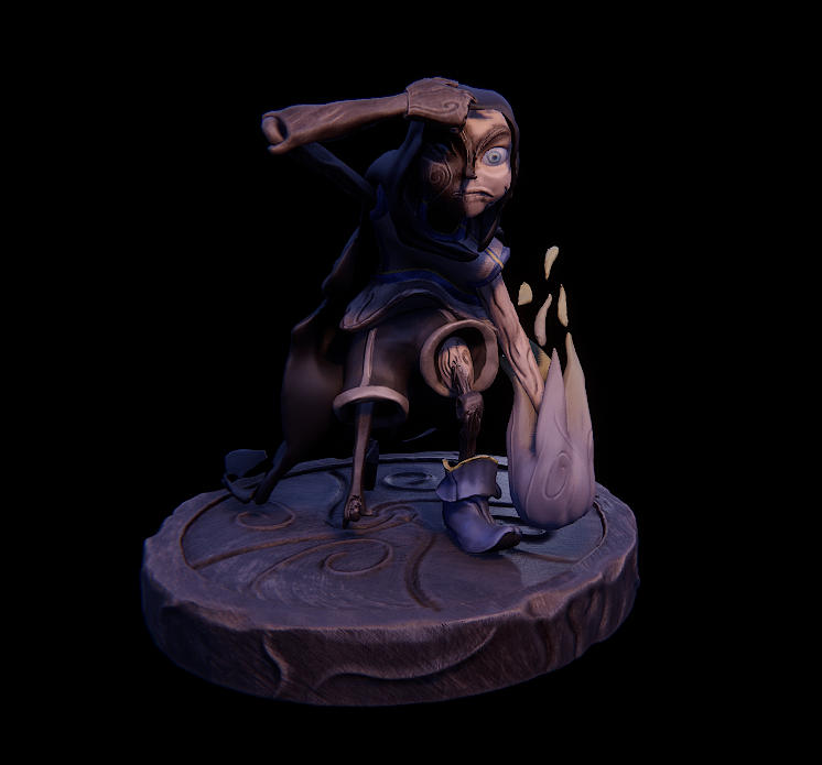 Little sculpt project. 
Had some fun trying omniverse applications to see if it would be interesting to add them in some workflow.

See more on artstation: artstation.com/artwork/rJlmW6