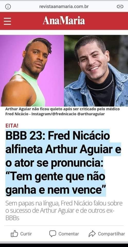 safadasnoturnas's tweet photo. Boa noite padarias 🍞 pontinhos de luz ✨ tias do sofá 🛋️ fãs 
Não podemos esquecer que o Fred Nicacio falou mal do nosso campeão, Arthur já se pronunciou e hoje curtiu essa postagem #ForaFred encaro isso como uma ordem, vamos padarias.
#BBB23 https://t.co/Rtw6lralIZ