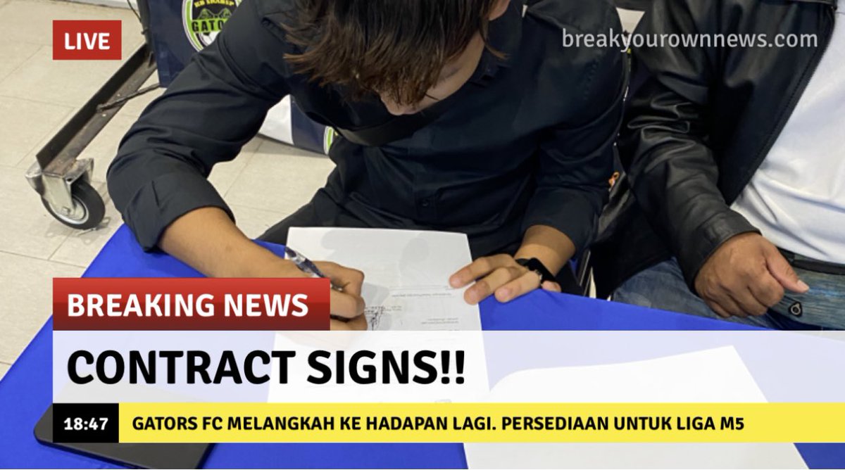 srabspgators's tweet photo. Majlis Menandatangan Kontrak Liga M5 Gators FC. https://t.co/cLXmuQz6dD