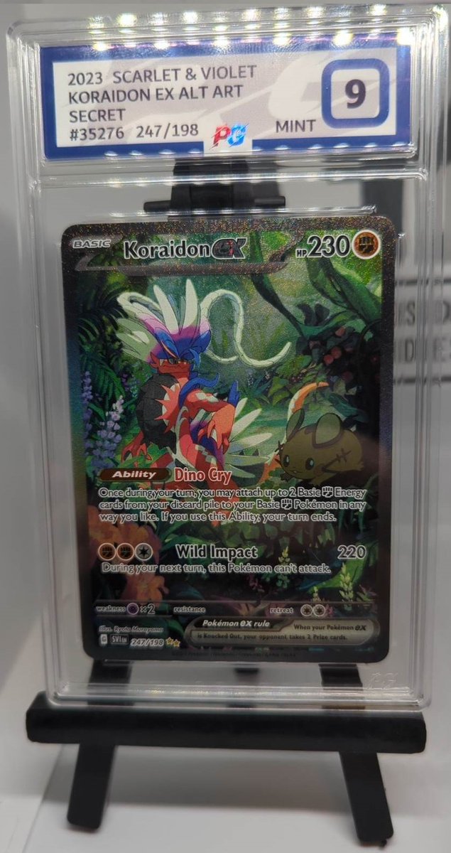 Our two graded cards from the latest Pokémon set Scarlet &amp; Violet. Are now available on our website along with all our other Pokémon singles
gamesdaybuddies.com
#pokemonscarletandviolet #PokemonScarletViolet #pokemonscarlet #pokemonviolet #pokemontcg #pokemon #gamesdaybuddies