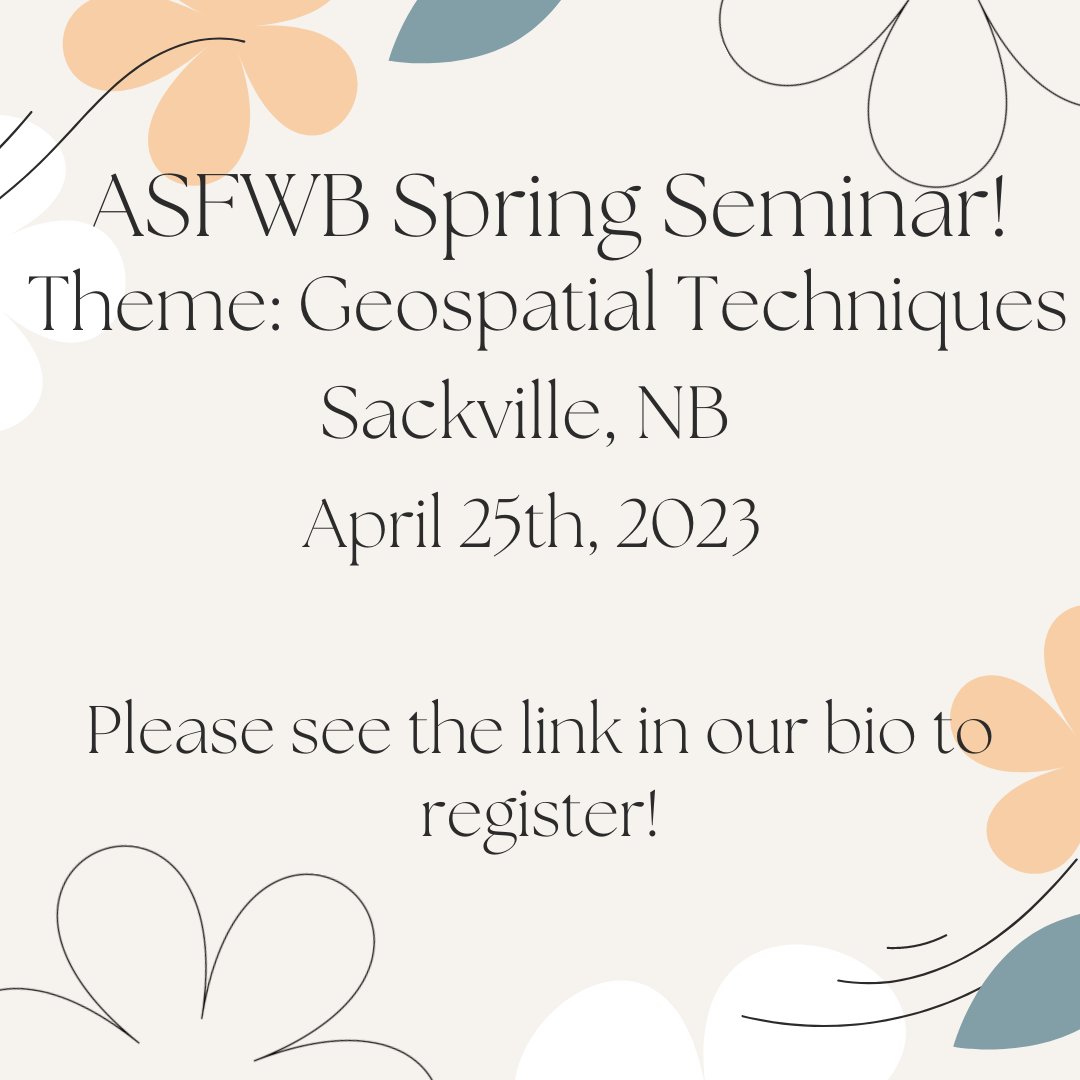 We are hosting our spring seminar on April 25th at Mount Allison University! This years theme is Geospatial Techniques! We look forward to seeing everyone there! Please register on our website (link in bio)!🗾🧭 Stay tuned for more details!