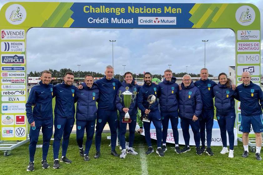 APirloV's tweet photo. Great experience this season with the u16s #younglions and the team behind the team - capped off by winning the Montaigu Tournament earlier today 🏆 https://t.co/DI1NsCxFgr