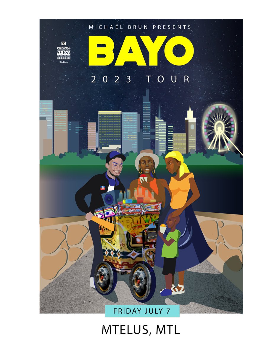 MichaelBrun's tweet photo. BAYO IS BACK 🌴⏰ @bayotour 
MONTREAL + NYC 
TIX ON SALE FRIDAY AT 10AM EST
https://t.co/KZMcowKZkg https://t.co/FYHJVTUqbp