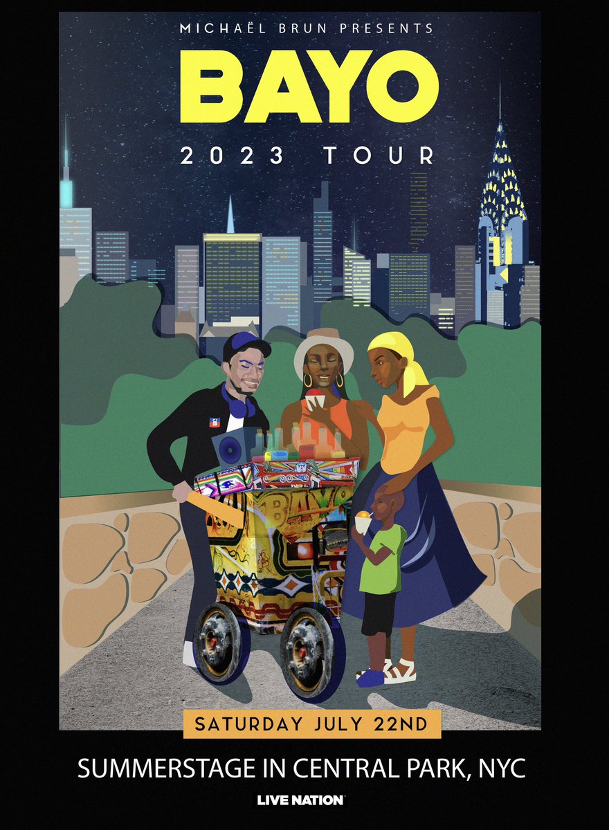 MichaelBrun's tweet photo. BAYO IS BACK 🌴⏰ @bayotour 
MONTREAL + NYC 
TIX ON SALE FRIDAY AT 10AM EST
https://t.co/KZMcowKZkg https://t.co/FYHJVTUqbp