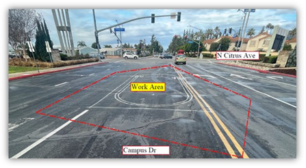 CitrusCollege's tweet photo. *** TRAFFIC ADVISORY ***

On Tuesday 4/11, Citrus College will begin the installation of emergency ingress/egress traffic gates at the main entrance (Citrus Ave &amp; Foothill Blvd). This project will take approximately 3 weeks. Lanes will be reduced entering/exiting campus.

1/2 https://t.co/uoVnbIouPg
