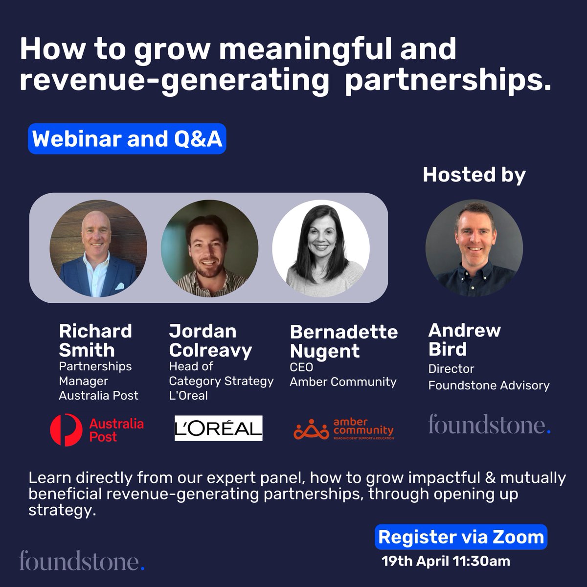 humaninsights1's tweet photo. We're hosting this event on April 19th.

Zoom registration below.

It will be an open conversation including Q&amp;A with our expert panelists, so bring your questions!

https://t.co/5aiYx31KlX

#strategy #execution #openstrategy #designthinking #businessstrategy https://t.co/XNzQRo4FAg