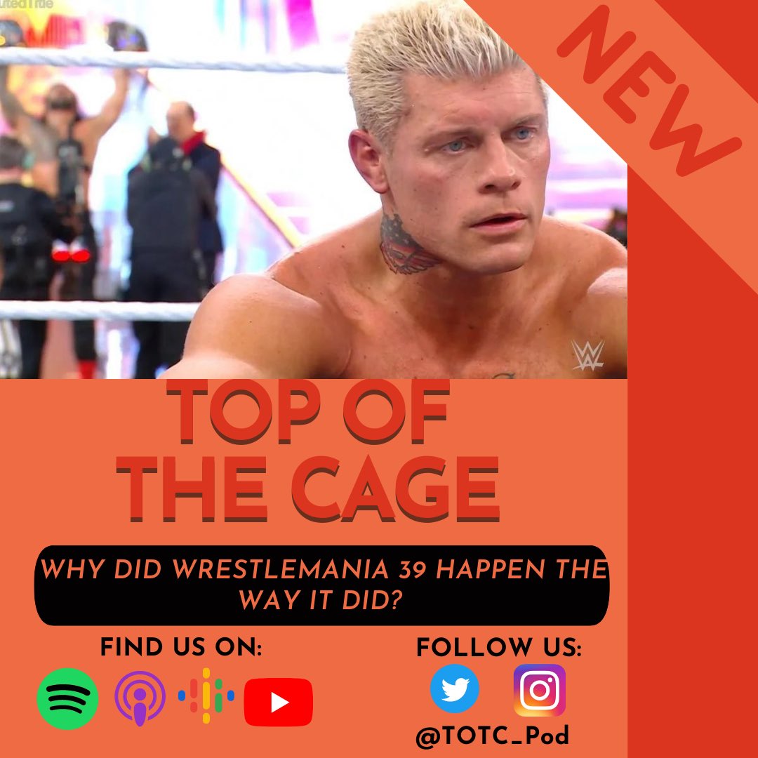 New episode out now! We run down Wrestlemania as well as the purchase of WWE! Links are below!

YouTube: youtu.be/OmwEuCGw6bs

Spotify: open.spotify.com/episode/0PW8LA…

Apple: podcasts.apple.com/us/podcast/top…
