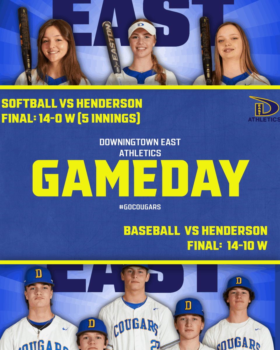 Baseball &amp; Softball  Sweep Henderson!
