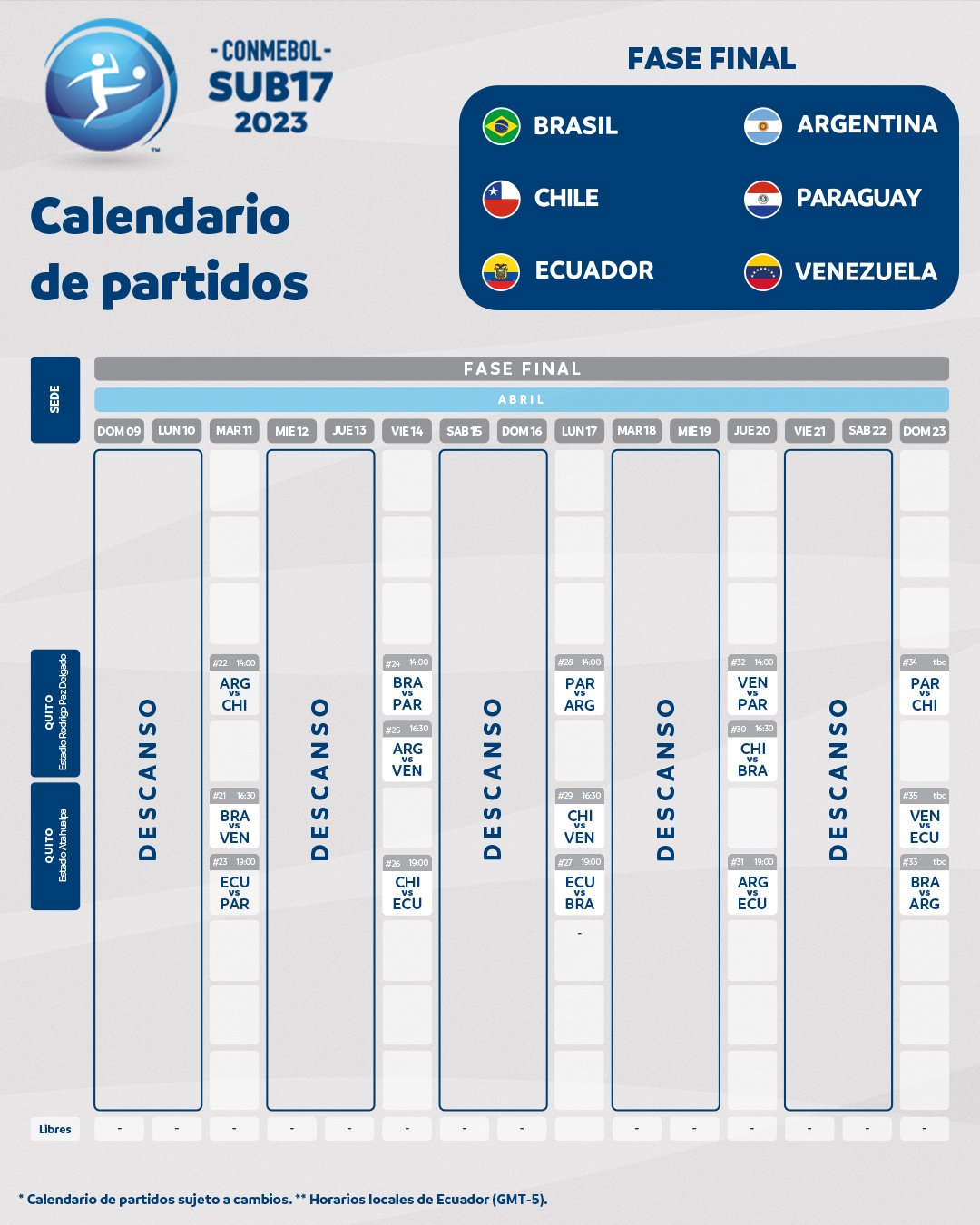 Confira os jogos de hoje, domingo, 11; onde assistir e horários