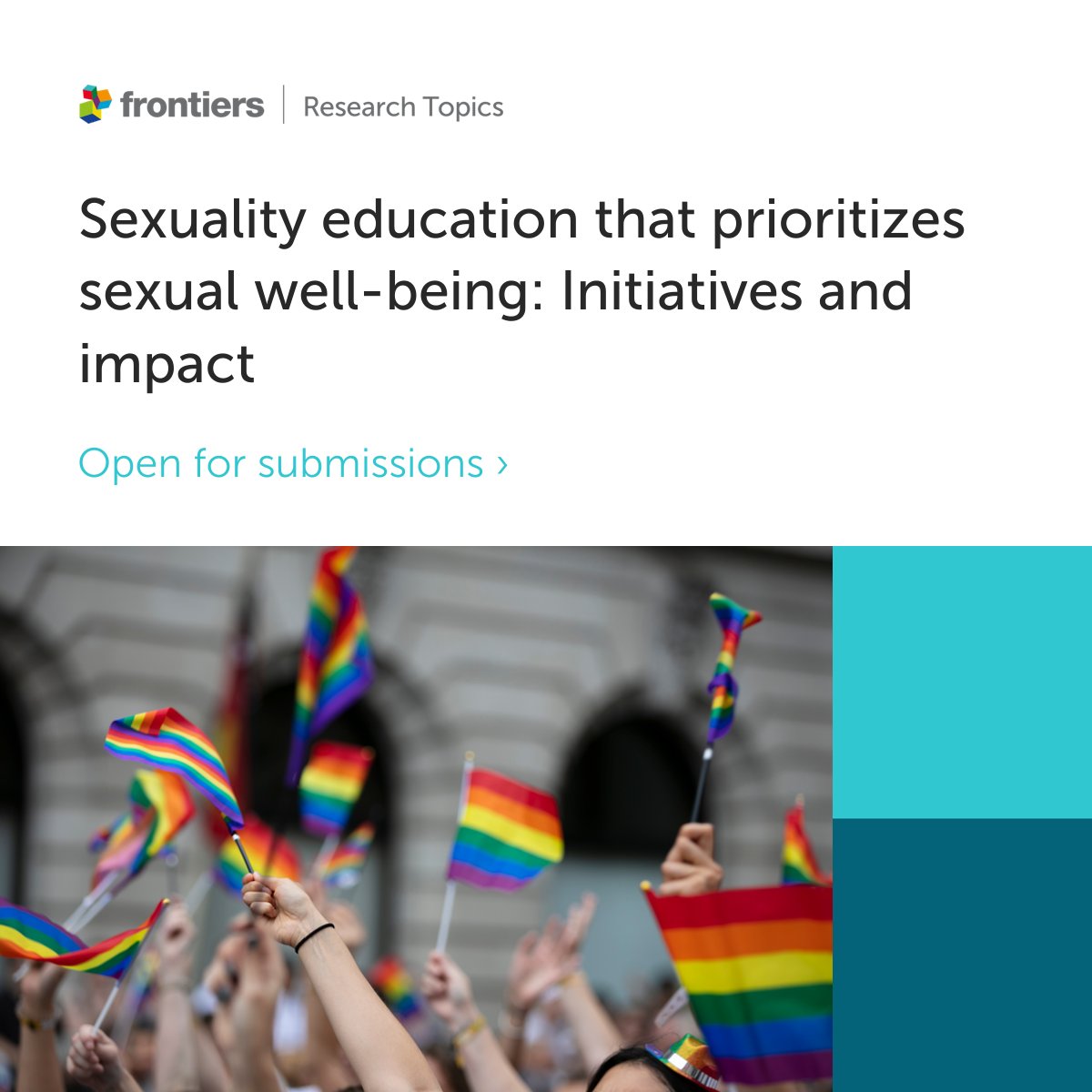 Dr. Allie Carter, PhD MPH (@dralliecarter) on Twitter photo Call for papers! We are keen to spotlight initiatives that address sexuality education in a sex-positive and pleasure-affirming way. Deadline 26 Sept 2023. Special Issue for <a href="/FrontEducation/">Frontiers - Education</a>, co-edited by myself and <a href="/JacquiHendriks/">Jacqui Hendriks</a> <a href="/jessie_v_ford/">Jessie Ford</a>.
frontiersin.org/research-topic… Call for papers! We are keen to spotlight initiatives that address sexuality education in a sex-positive and pleasure-affirming way. Deadline 26 Sept 2023. Special Issue for <a href="/FrontEducation/">Frontiers - Education</a>, co-edited by myself and <a href="/JacquiHendriks/">Jacqui Hendriks</a> <a href="/jessie_v_ford/">Jessie Ford</a>.
frontiersin.org/research-topic…