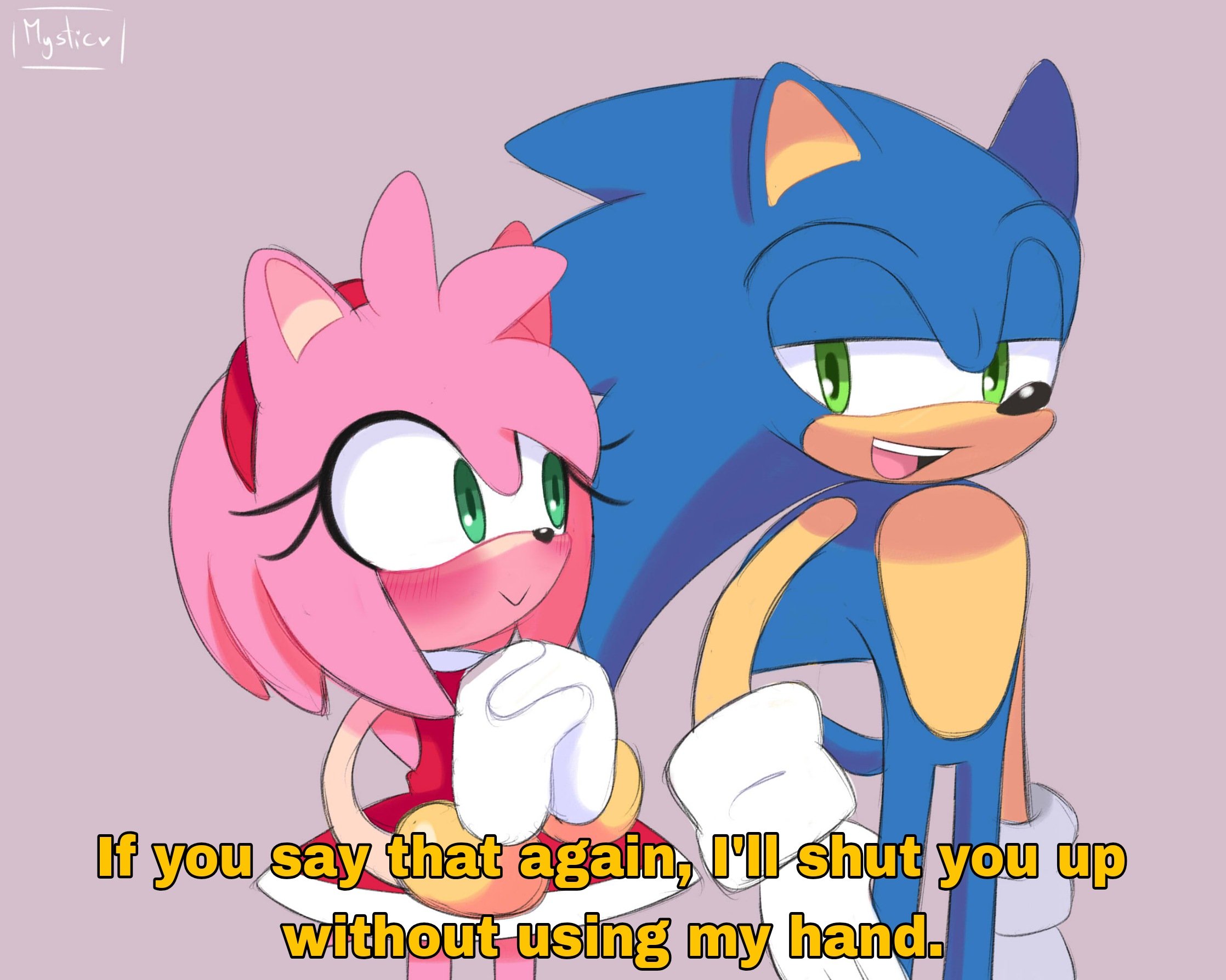 Mystic✨ (open commission💟) on X: Create a Sonamy AU with Sonic