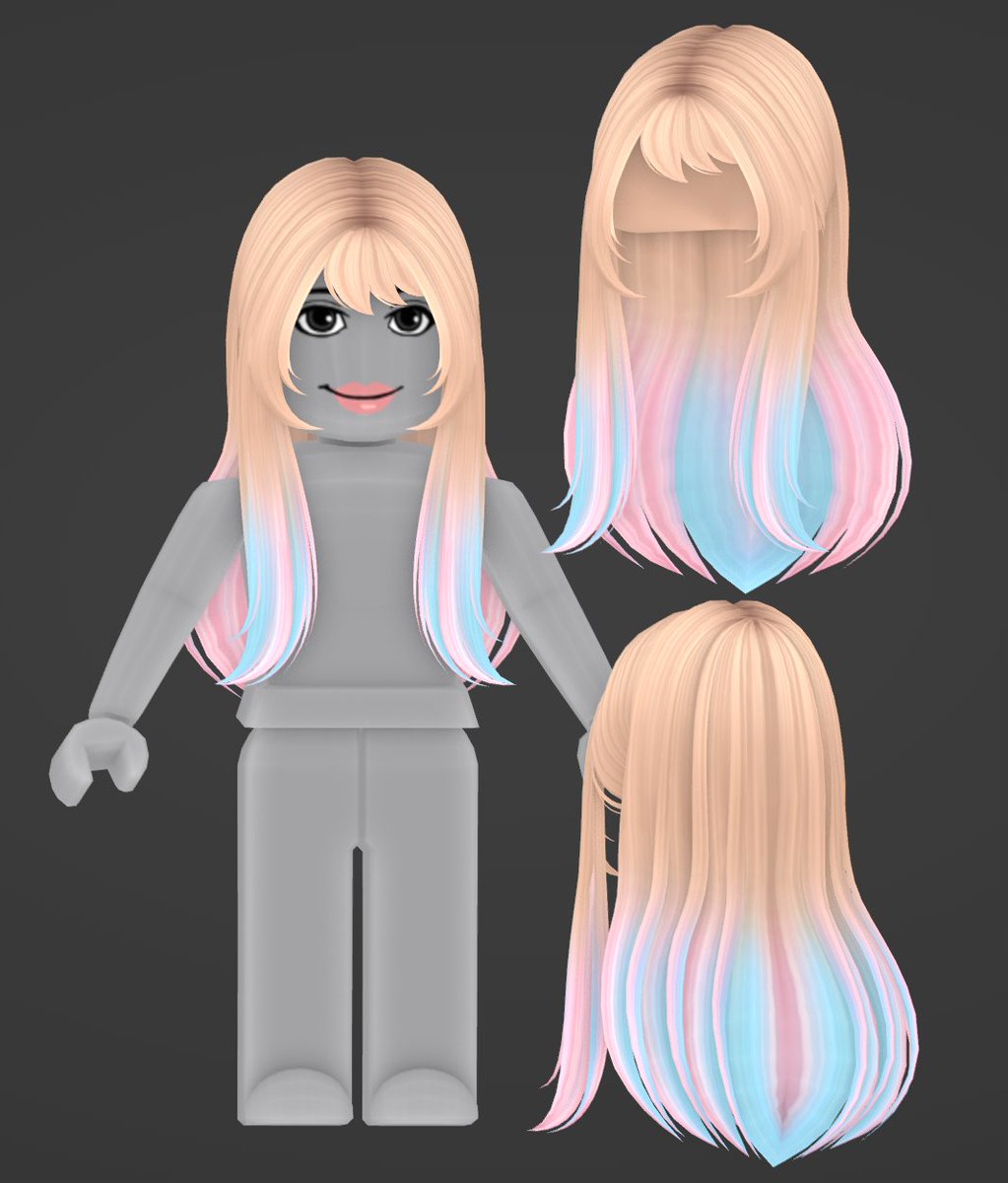 PointMelon on X: @luckyyloll & i gonna drop this cute lil free limited hair  Wednesday @ 8pm EST #robloxugc #robloxdev #roblox   / X