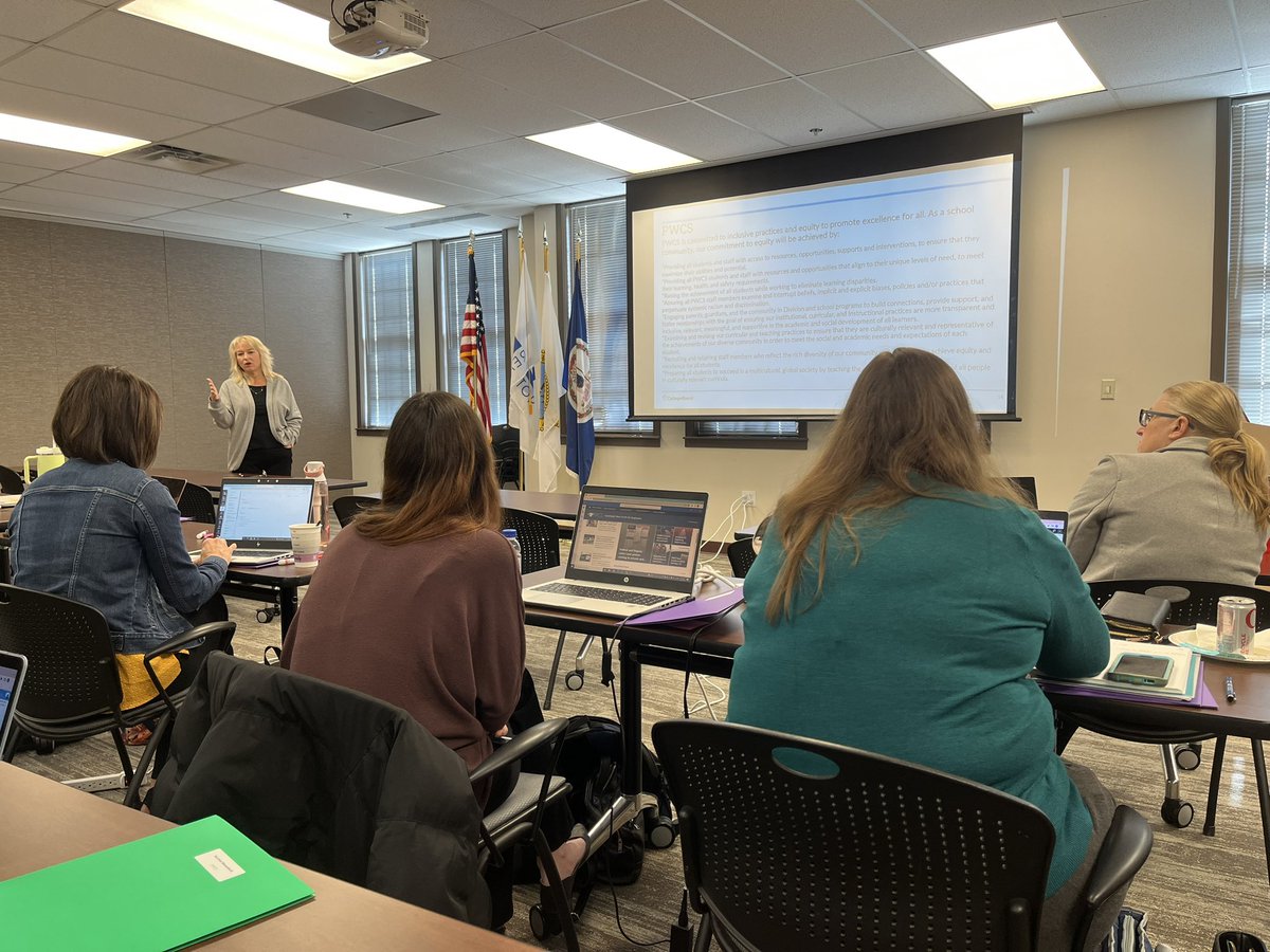 BizzyITC's tweet photo. AASP (@PwcsSpecialty) kicked off the fourth quarter with the @CollegeBoard workshop, “Achieving Equity in AP” with educators from five high schools and Division leadership. I’m honored to work alongside people committed to making changes and engaging in challenging conversations. https://t.co/iRAgF3RO8V