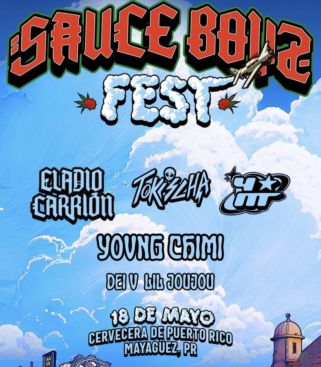 carloxx iván on Twitter "Lineup oficial del Sauce Boyz Festival de