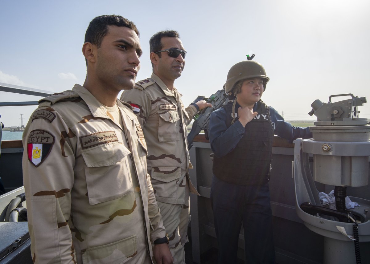 We're coming through! ⚓ 

#USSFlorida (SSGN 728) and #USSPaulHamilton (DDG 60) transit the #SuezCanal, April 5 and April 7. 

Florida and Paul Hamilton are deployed to the @US5thFleet area of operations to help ensure maritime security and stability in the Middle East region.