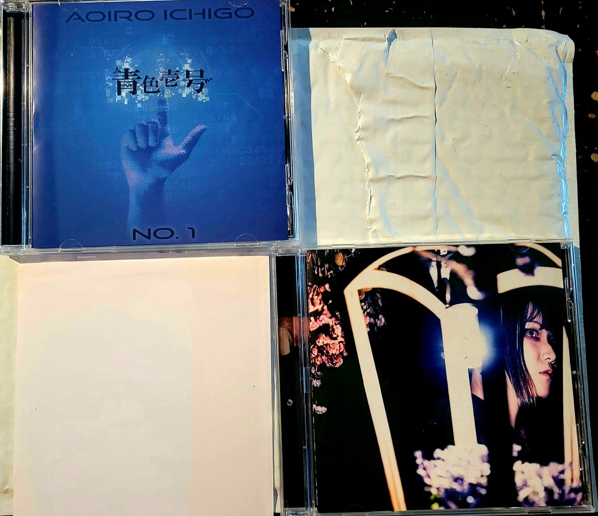 Excellent way to start the work week off. The #青色壱号 albums came in! Fantastic new editions, as well photos. 
The weekly routines will kick ass with the blue sounds. Thank you Gasshan-san for the fabulous work recording the vocals for No.1, and re-recordings of #AoiroIchigo