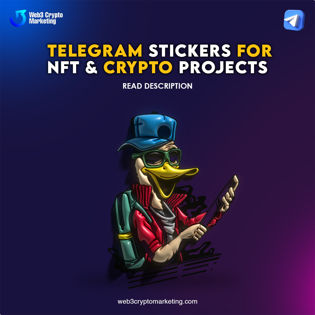 Web3CryptoMktg's tweet image. Telegram Stickers For NFT &amp;amp; Crypto Projects
#TwitterMarketing #MassDMService #SocialMediaGrowth #cryptomarketing #criptomundo #crypto #criptomercado #ol #criptomonedas #cryptowallet #criptoinversion #cryptocurrency #criptoinfo #bitcoinespa #criptodivisas #bitcoin