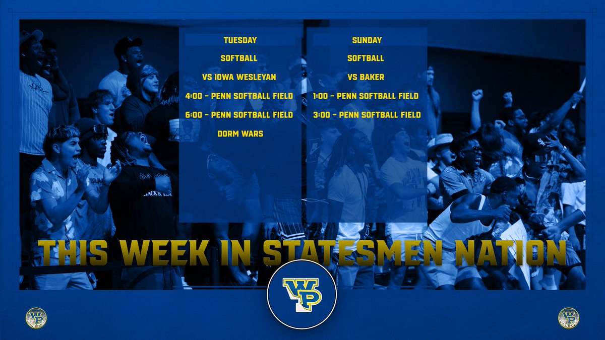 🚨This Week in Statesmen Nation!    
Tuesday - 🥎⚔️🥎 
Sunday - 🥎🥎 
🎟️ - statesmenathletics.com/ticketing