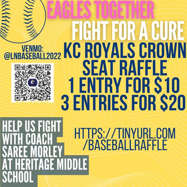 LNEagleBaseball's tweet image. Fight For A Cure Week is here! A special thanks to @BSSHS_Baseball for joining us in the fight this week as well. Weather looks perfect for tomorrow’s @LNEagleWSoccer game and the baseball game on Thursday. Reminder below to join the fight and help a great cause! #RFB