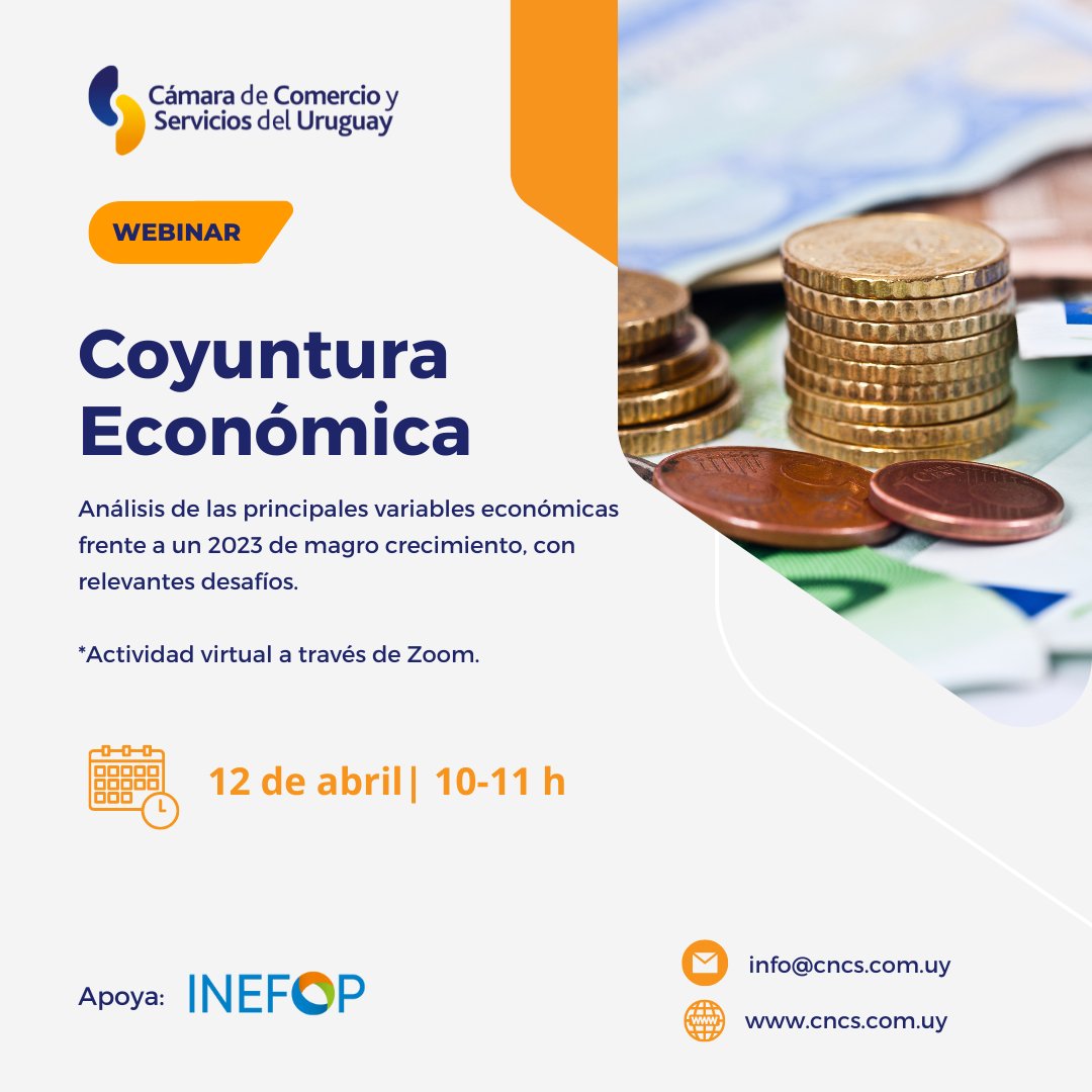 CamaraUY's tweet photo. 📈📊Proponemos una instancia informativa para conocer de primera mano los desafíos económicos de nuestro país y su contexto.

¡Nos vemos este miércoles!

Inscribite sin costo: https://t.co/h7ba19DCVD https://t.co/eqILx9zVZL