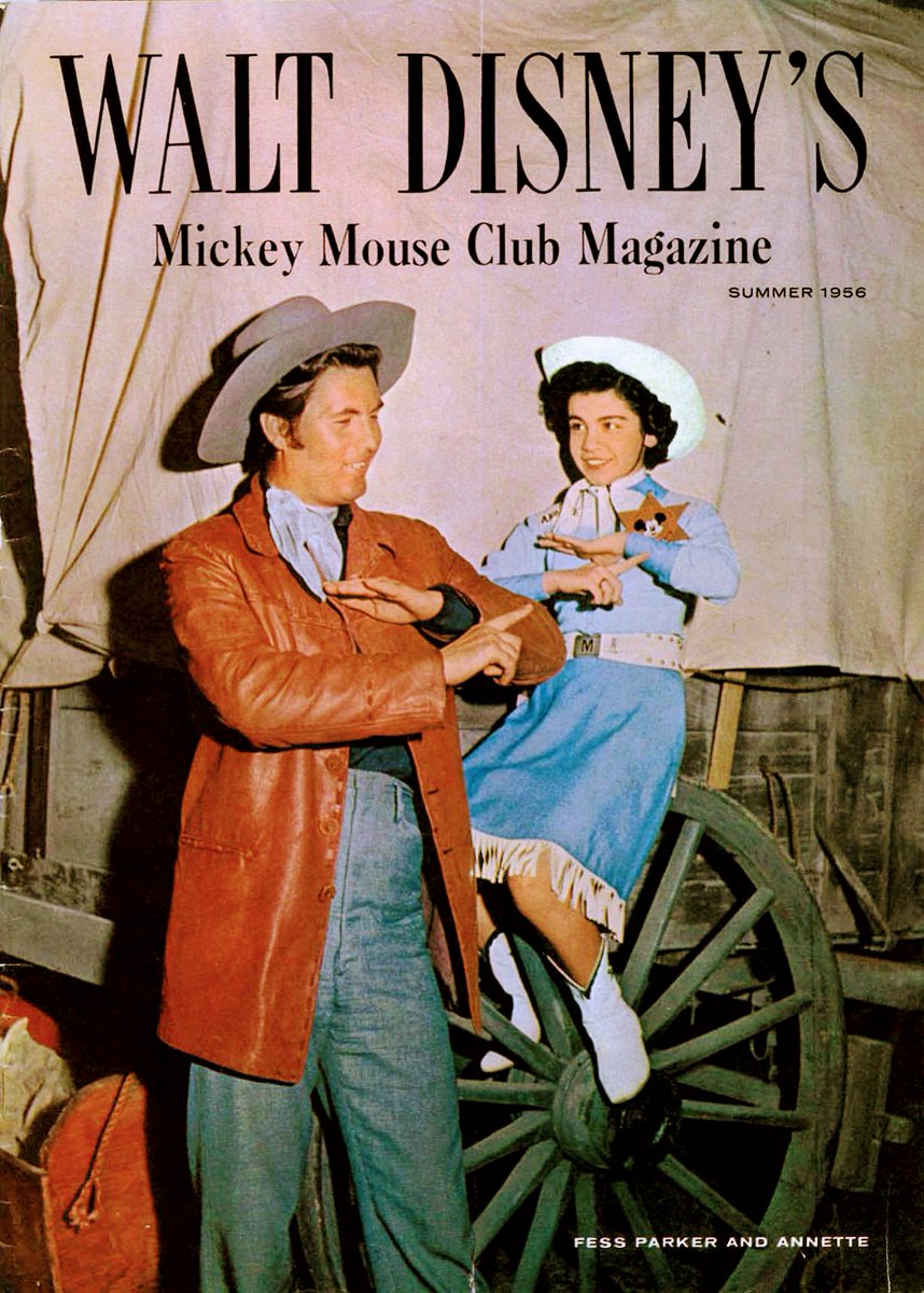 SUMMER 1956 MICKEY MOUSE CLUB #magazine pictured FESS PARKER (Davy