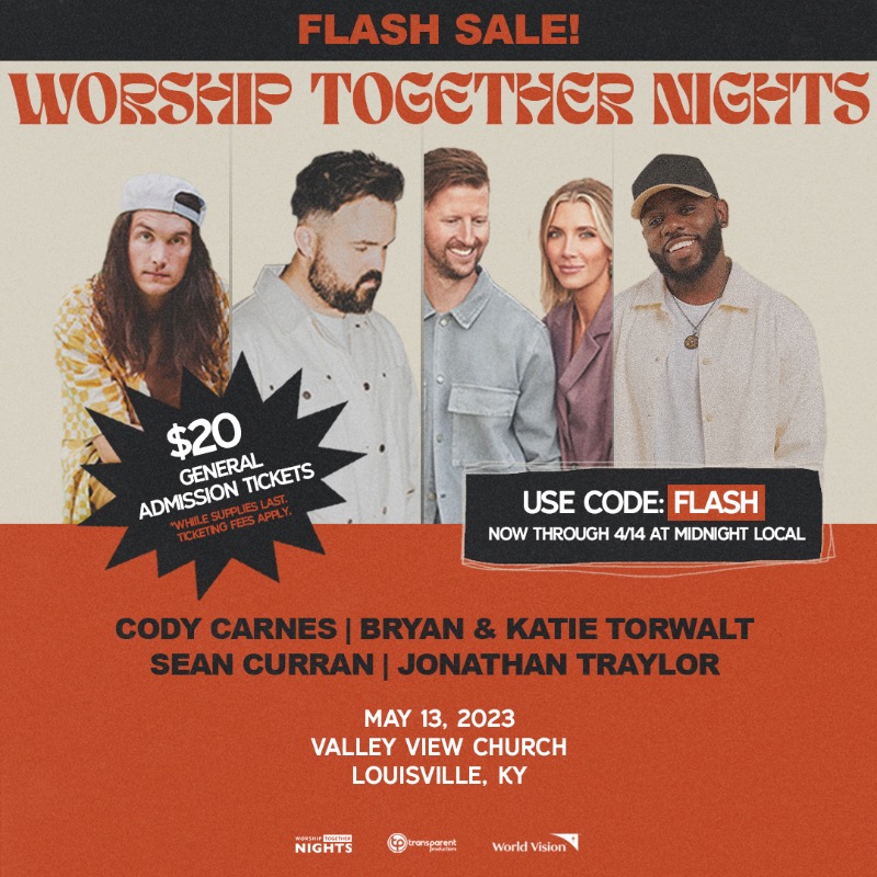 tprlive_co's tweet photo. FLASH SALE NOW! 

Lansing, don't miss out on @codycarnes, @bryantorwalt, @JTraylormusic, and Sean Curran at Valley View Church on 5/13! Use code FLASH for $20 General Admission tickets now until 4/14 at midnight! 

Tickets: https://t.co/mwyHdP4xtF
