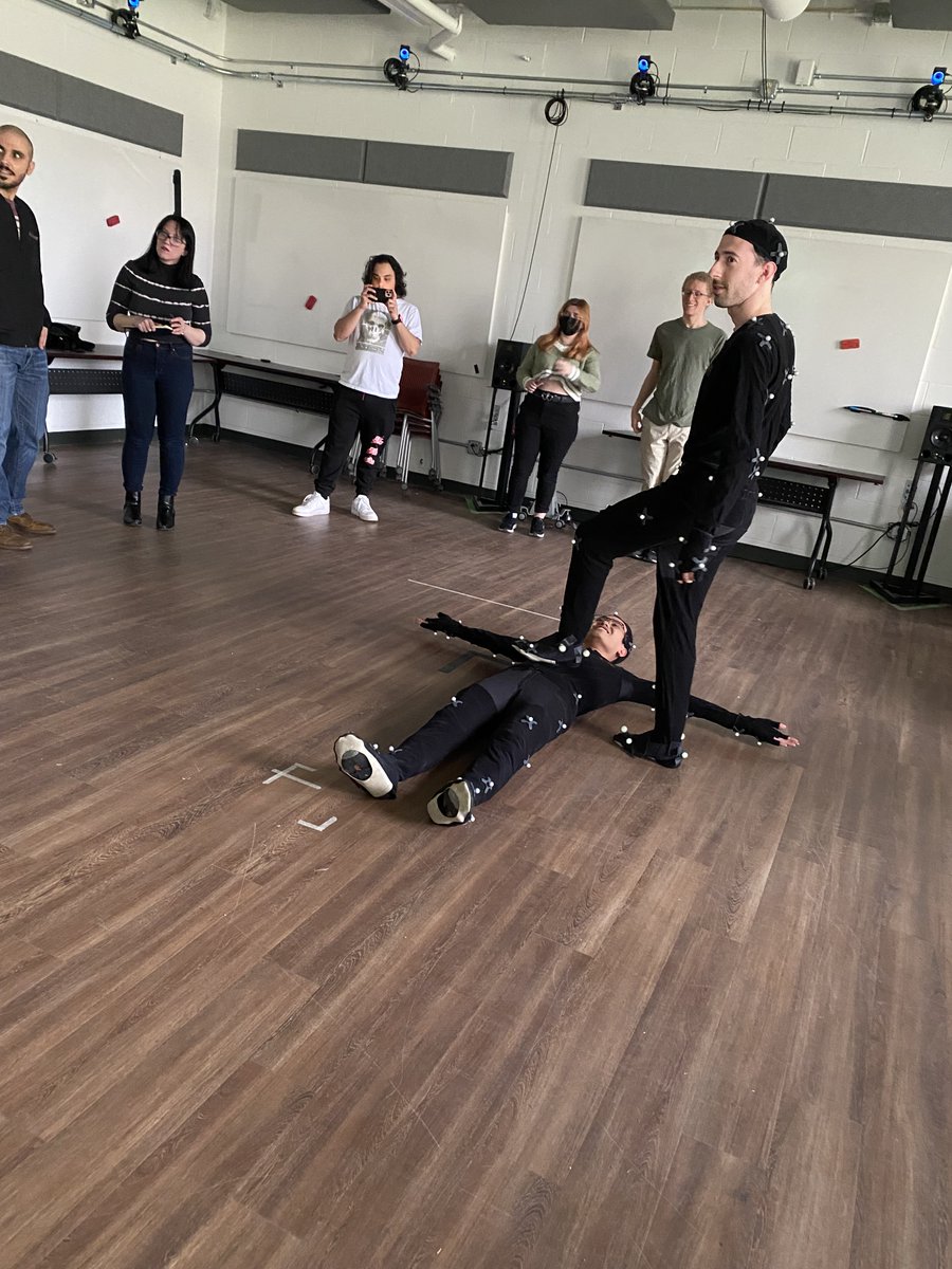 Just a casual afternoon testing out our motion capture system!